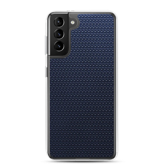 Industrial Metal Pattern Olive Blue Flexible Clear Samsung Case Bump Resistant Corners CREATIVETECH