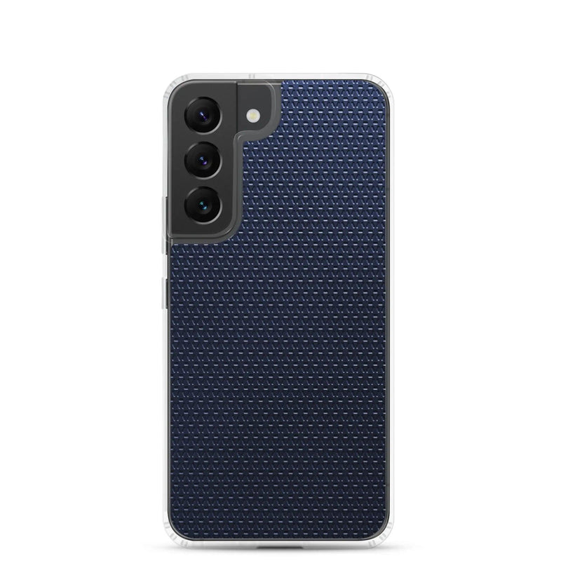 Load image into Gallery viewer, Industrial Metal Pattern Olive Blue Flexible Clear Samsung Case Bump Resistant Corners CREATIVETECH