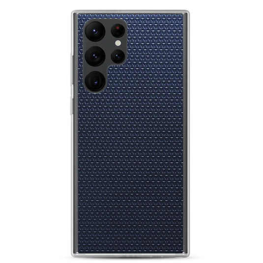 Industrial Metal Pattern Olive Blue Flexible Clear Samsung Case Bump Resistant Corners CREATIVETECH