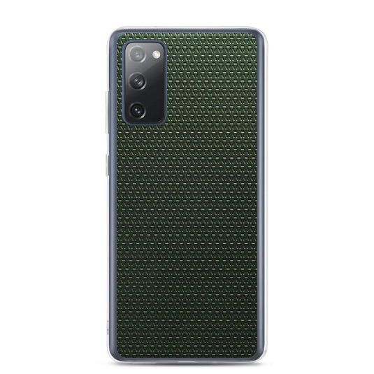 Industrial Metal Pattern Olive Green Flexible Clear Samsung Case Bump Resistant Corners CREATIVETECH