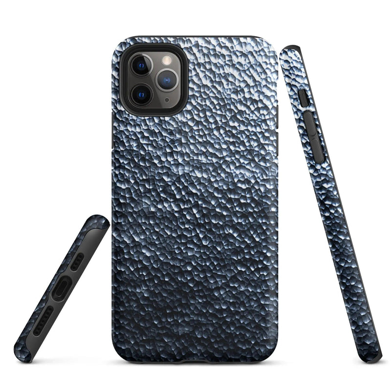 Load image into Gallery viewer, Industrial Silver Steel Metal Double Layered Impact Resistant Tough iPhone Case 3D Wrap Matte or Glossy Finish CREATIVETECH