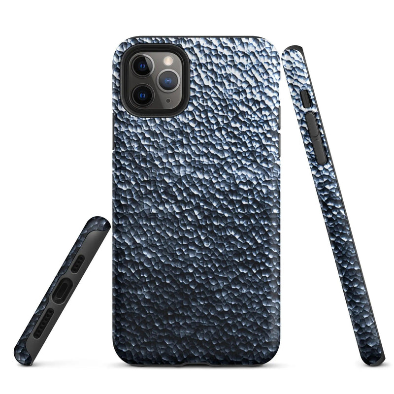 Load image into Gallery viewer, Industrial Silver Steel Metal Double Layered Impact Resistant Tough iPhone Case 3D Wrap Matte or Glossy Finish CREATIVETECH