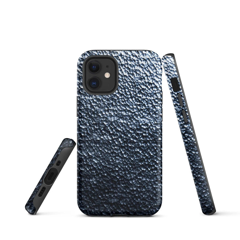 Load image into Gallery viewer, Industrial Silver Steel Metal Double Layered Impact Resistant Tough iPhone Case 3D Wrap Matte or Glossy Finish CREATIVETECH