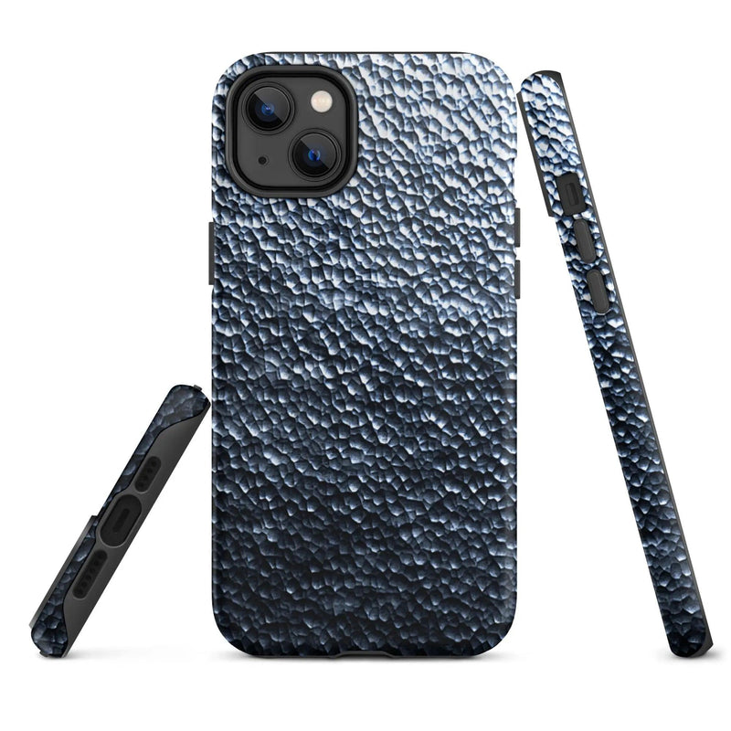 Load image into Gallery viewer, Industrial Silver Steel Metal Double Layered Impact Resistant Tough iPhone Case 3D Wrap Matte or Glossy Finish CREATIVETECH