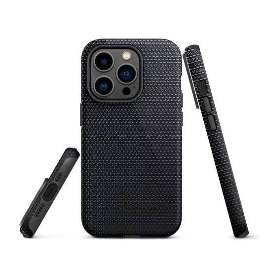 Industrial Tech Metal Double Layered Impact Resistant Tough iPhone Case 3D Wrap Matte or Glossy Finish CREATIVETECH
