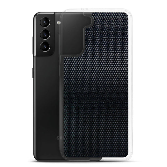 Industrial Tech Metal Grid Flexible Clear Samsung Case Bump Resistant Corners CREATIVETECH