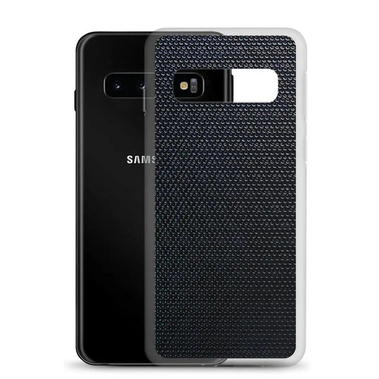 Industrial Tech Metal Grid Flexible Clear Samsung Case Bump Resistant Corners CREATIVETECH