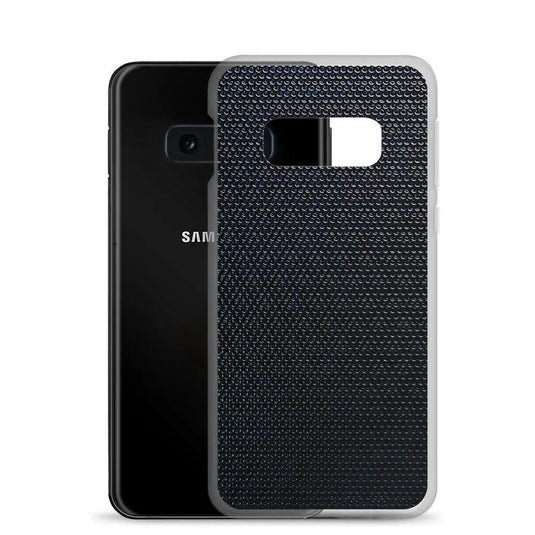 Industrial Tech Metal Grid Flexible Clear Samsung Case Bump Resistant Corners CREATIVETECH