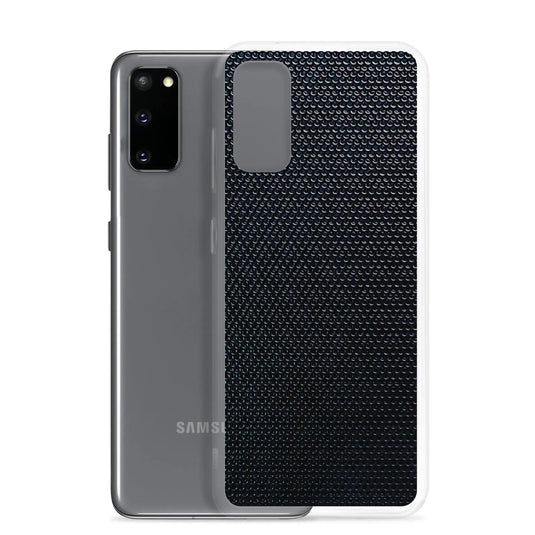Industrial Tech Metal Grid Flexible Clear Samsung Case Bump Resistant Corners CREATIVETECH
