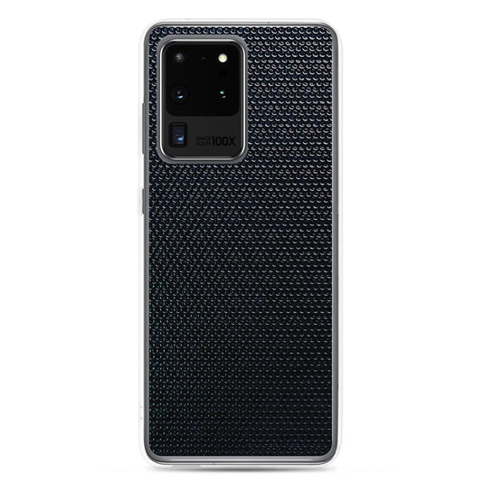 Industrial Tech Metal Grid Flexible Clear Samsung Case Bump Resistant Corners CREATIVETECH