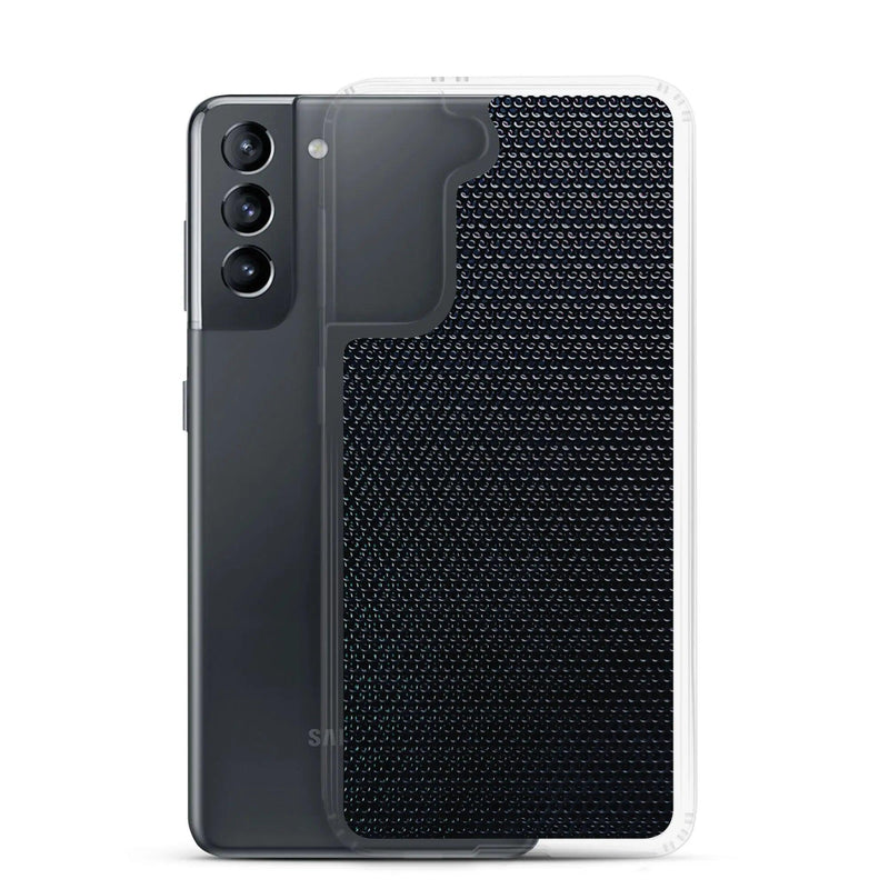 Load image into Gallery viewer, Industrial Tech Metal Grid Flexible Clear Samsung Case Bump Resistant Corners CREATIVETECH