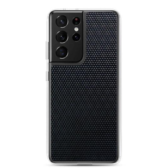 Industrial Tech Metal Grid Flexible Clear Samsung Case Bump Resistant Corners CREATIVETECH