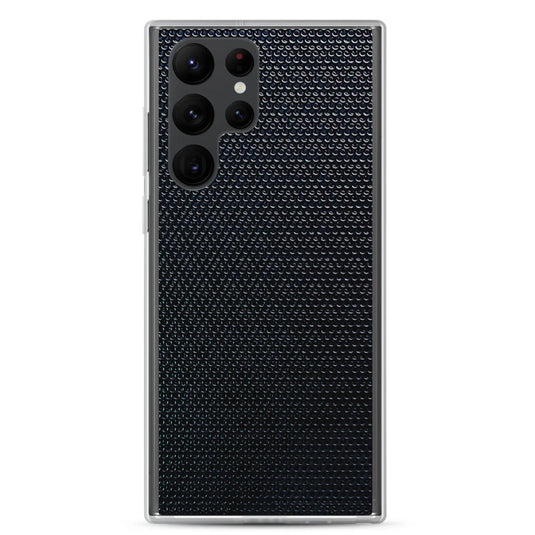 Industrial Tech Metal Grid Flexible Clear Samsung Case Bump Resistant Corners CREATIVETECH