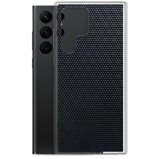 Industrial Tech Metal Grid Flexible Clear Samsung Case Bump Resistant Corners CREATIVETECH