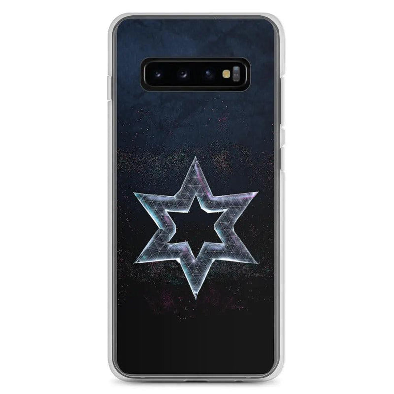Load image into Gallery viewer, Jewish Star Dust Dark Flexible Clear Samsung Case Bump Resistant Corners CREATIVETECH