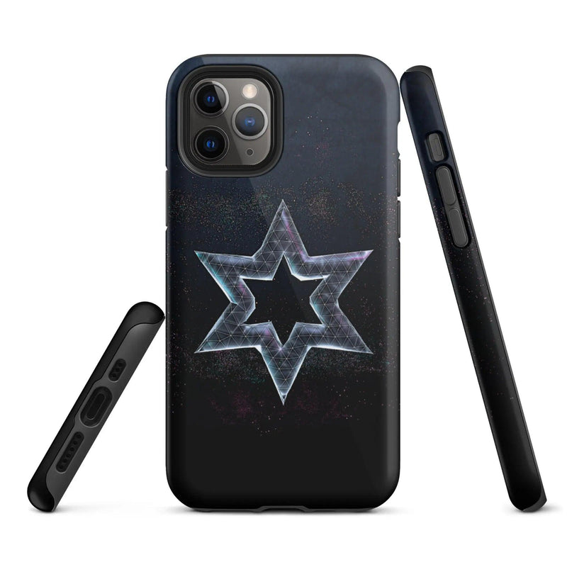 Load image into Gallery viewer, Jewish Star Dust Double Layered Impact Resistant Tough iPhone Case 3D Wrap Matte or Glossy Finish CREATIVETECH