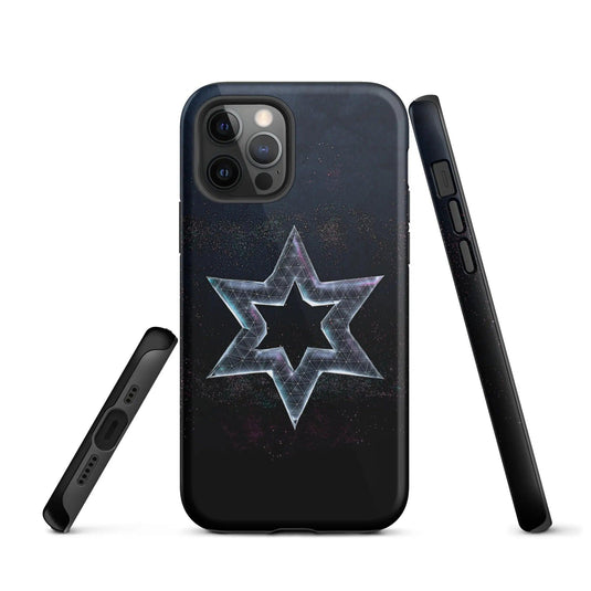 Jewish Star Dust Double Layered Impact Resistant Tough iPhone Case 3D Wrap Matte or Glossy Finish CREATIVETECH