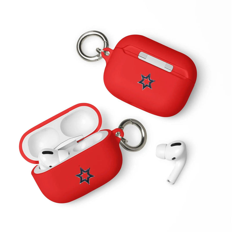 Load image into Gallery viewer, Jewish Star Dust Shock Resistant 2-in-1 Tough AirPods Case with Metal Carabiner Various Colors CREATIVETECH