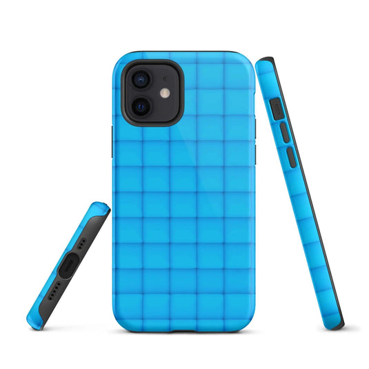 Light Blue Squishy Style Double Layered Impact Resistant Tough iPhone Case 3D Wrap Matte or Glossy Finish CREATIVETECH