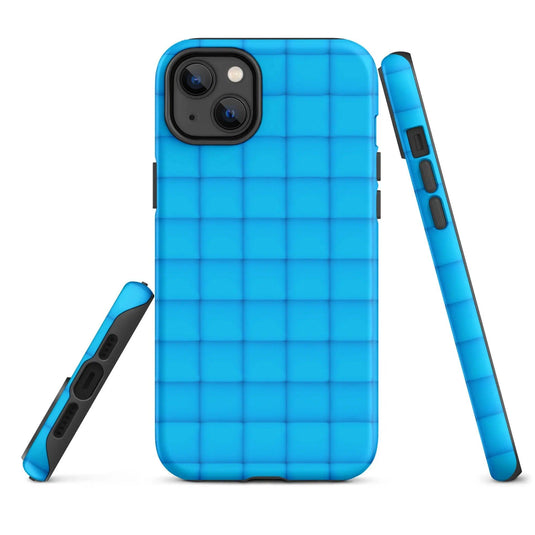 Light Blue Squishy Style Double Layered Impact Resistant Tough iPhone Case 3D Wrap Matte or Glossy Finish CREATIVETECH