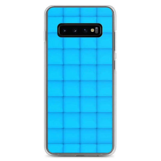 Neon Blue Squishy Style Flexible Clear Samsung Case Bump Resistant Corners CREATIVETECH