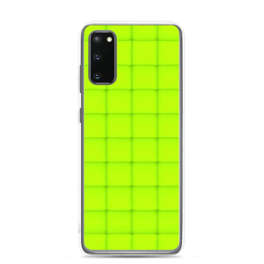 Neon Green Squishy Style Flexible Clear Samsung Case Bump Resistant Corners CREATIVETECH