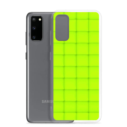 Neon Green Squishy Style Flexible Clear Samsung Case Bump Resistant Corners CREATIVETECH