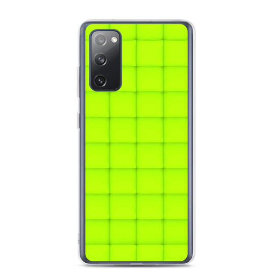 Neon Green Squishy Style Flexible Clear Samsung Case Bump Resistant Corners CREATIVETECH