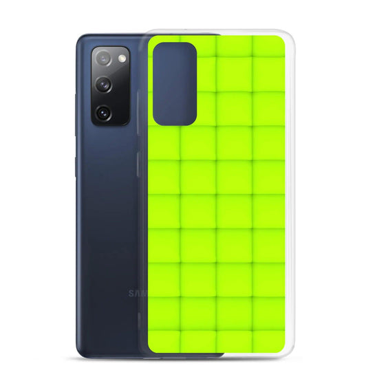 Neon Green Squishy Style Flexible Clear Samsung Case Bump Resistant Corners CREATIVETECH