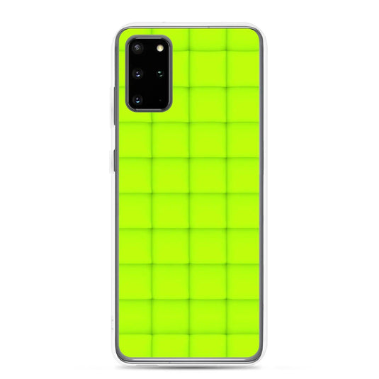 Neon Green Squishy Style Flexible Clear Samsung Case Bump Resistant Corners CREATIVETECH