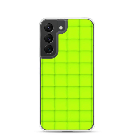 Neon Green Squishy Style Flexible Clear Samsung Case Bump Resistant Corners CREATIVETECH