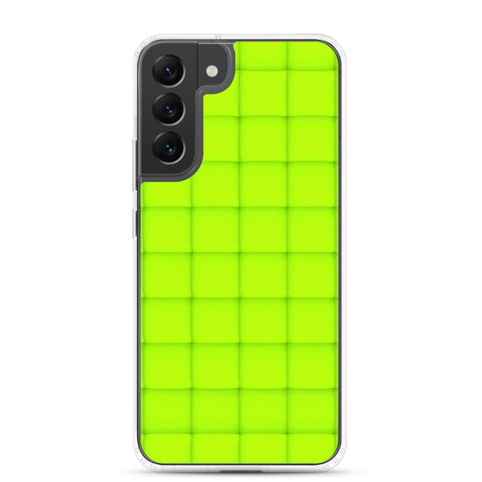 Neon Green Squishy Style Flexible Clear Samsung Case Bump Resistant Corners CREATIVETECH