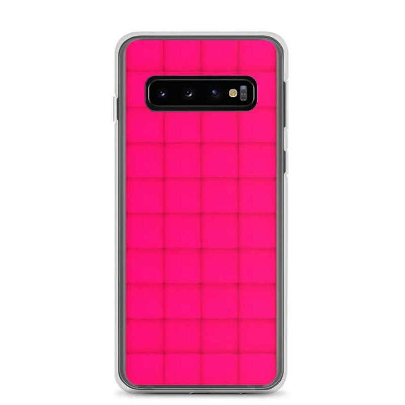 Load image into Gallery viewer, Neon Red Squishy Style Flexible Clear Samsung Case Bump Resistant Corners CREATIVETECH