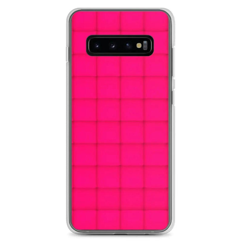 Load image into Gallery viewer, Neon Red Squishy Style Flexible Clear Samsung Case Bump Resistant Corners CREATIVETECH