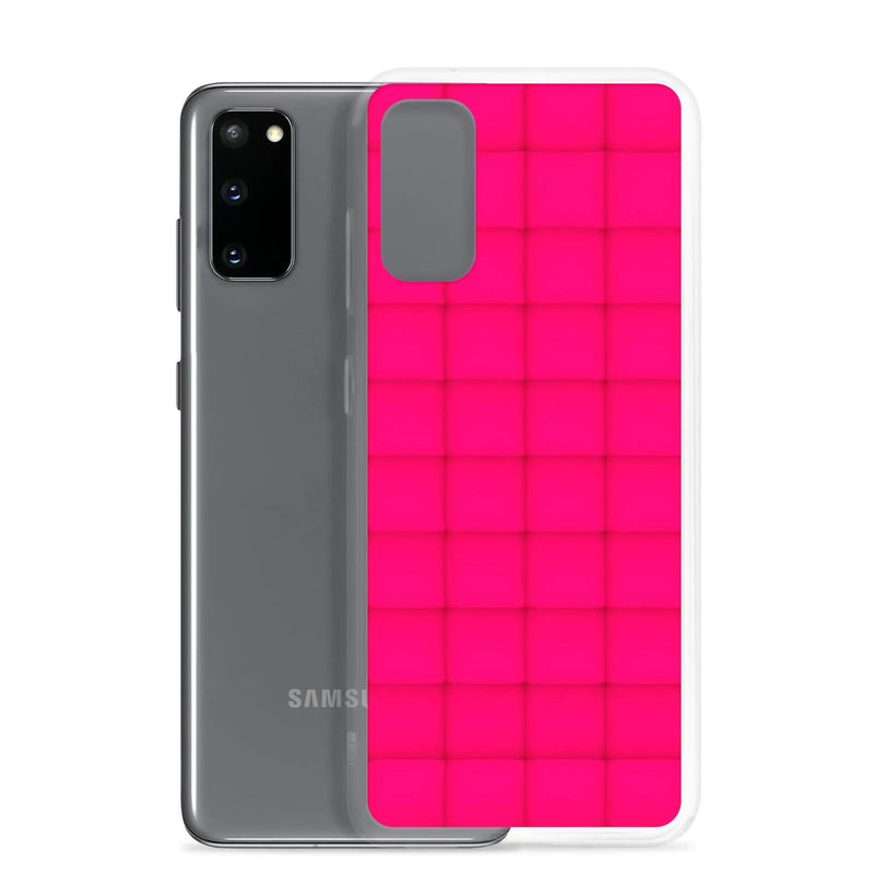 Load image into Gallery viewer, Neon Red Squishy Style Flexible Clear Samsung Case Bump Resistant Corners CREATIVETECH