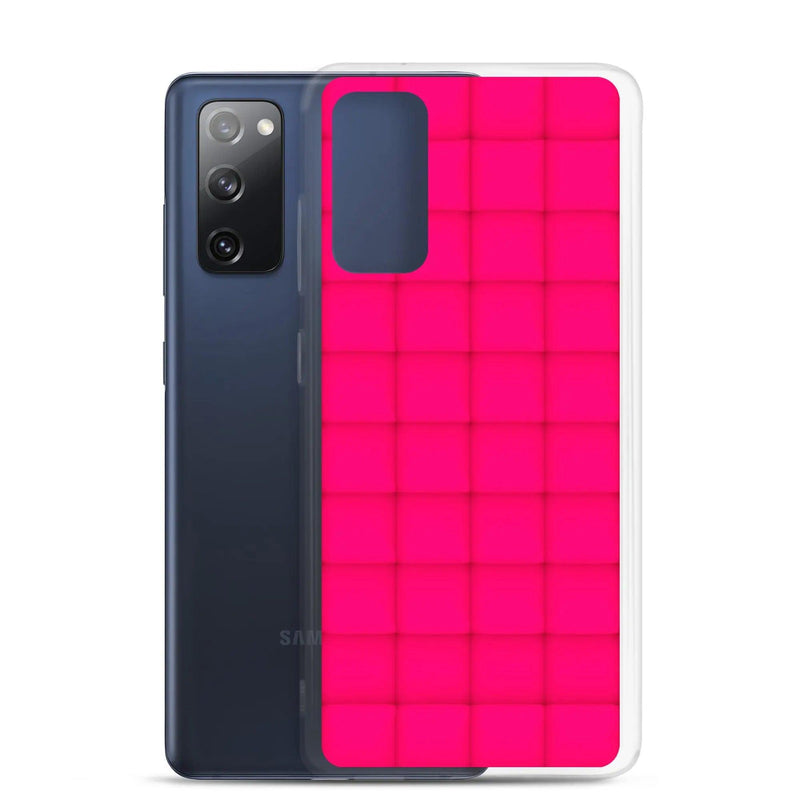 Load image into Gallery viewer, Neon Red Squishy Style Flexible Clear Samsung Case Bump Resistant Corners CREATIVETECH
