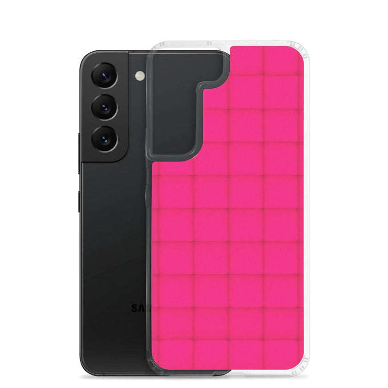 Load image into Gallery viewer, Neon Red Squishy Style Flexible Clear Samsung Case Bump Resistant Corners CREATIVETECH