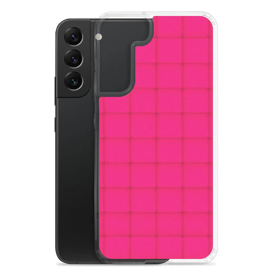 Neon Red Squishy Style Flexible Clear Samsung Case Bump Resistant Corners CREATIVETECH