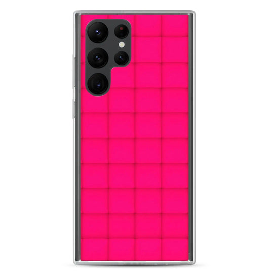 Neon Red Squishy Style Flexible Clear Samsung Case Bump Resistant Corners CREATIVETECH