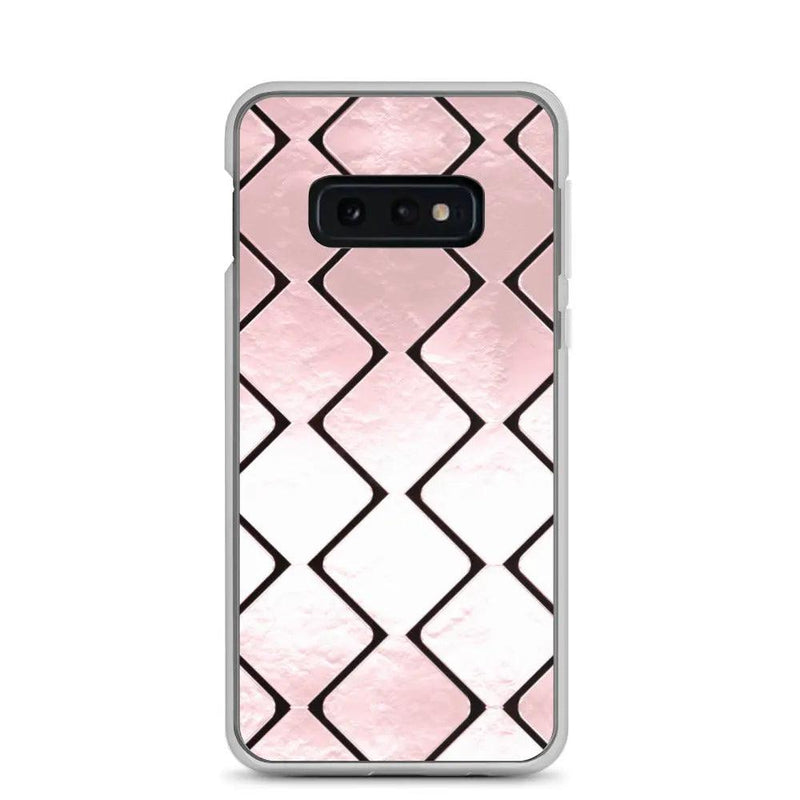 Load image into Gallery viewer, Rose Gold Metal Cubes Flexible Clear Samsung Case Bump Resistant Corners CREATIVETECH