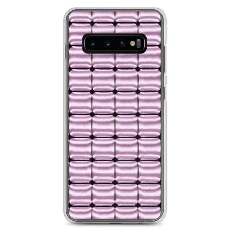 Load image into Gallery viewer, Rose Pink Metal Cubic Style Flexible Clear Samsung Case Bump Resistant Corners CREATIVETECH