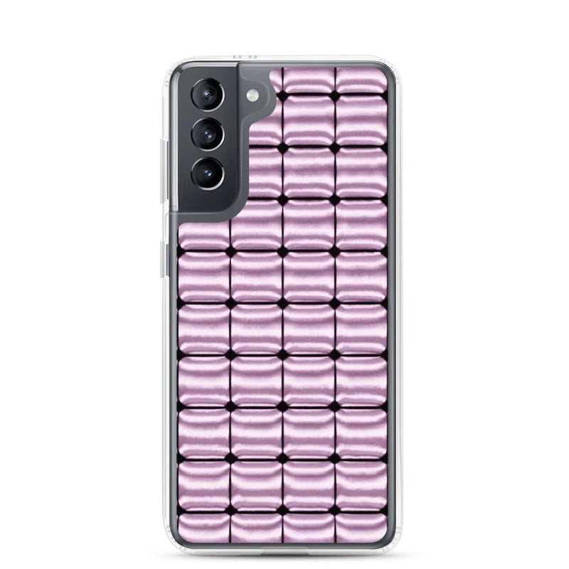 Load image into Gallery viewer, Rose Pink Metal Cubic Style Flexible Clear Samsung Case Bump Resistant Corners CREATIVETECH