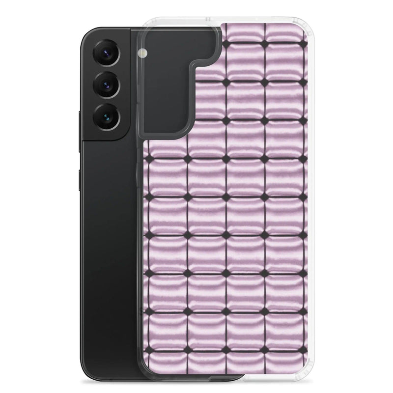 Load image into Gallery viewer, Rose Pink Metal Cubic Style Flexible Clear Samsung Case Bump Resistant Corners CREATIVETECH