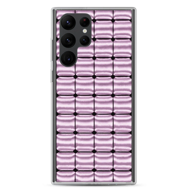 Load image into Gallery viewer, Rose Pink Metal Cubic Style Flexible Clear Samsung Case Bump Resistant Corners CREATIVETECH