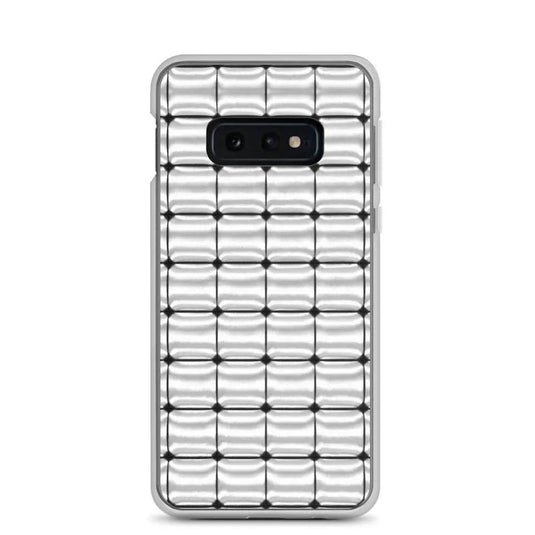 Silver Metal Cubes Flexible Clear Samsung Case Bump Resistant Corners CREATIVETECH