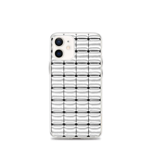 Silver Metal Cubes Flexible Clear iPhone Case Bump Resistant Corners CREATIVETECH