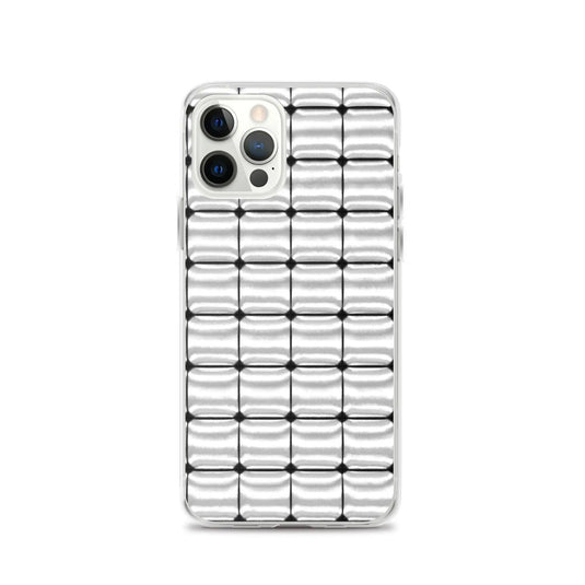 Silver Metal Cubes Flexible Clear iPhone Case Bump Resistant Corners CREATIVETECH