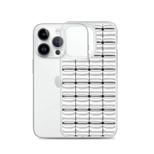 Silver Metal Cubes Flexible Clear iPhone Case Bump Resistant Corners CREATIVETECH