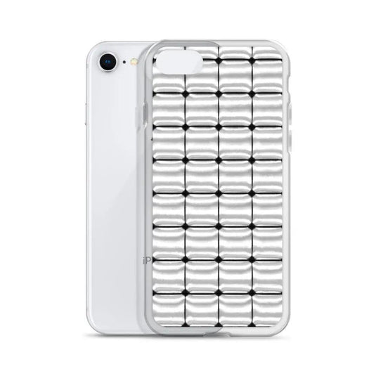 Silver Metal Cubes Flexible Clear iPhone Case Bump Resistant Corners CREATIVETECH