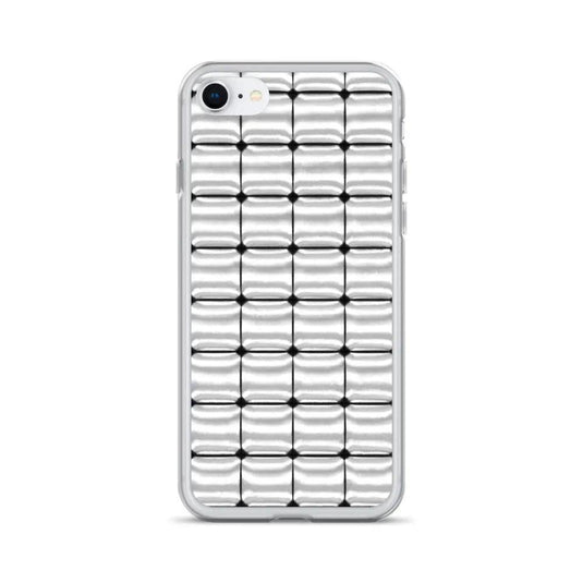 Silver Metal Cubes Flexible Clear iPhone Case Bump Resistant Corners CREATIVETECH